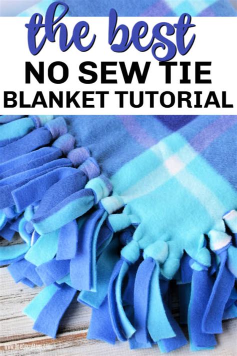 How to Make a Fleece Tie Blanket | Diy tie blankets, Sewing fleece ...