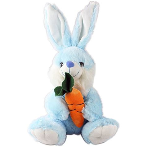 Plush Bunny Rabbit Stuffed Animal Large Easter Bunny with Carrot by ...