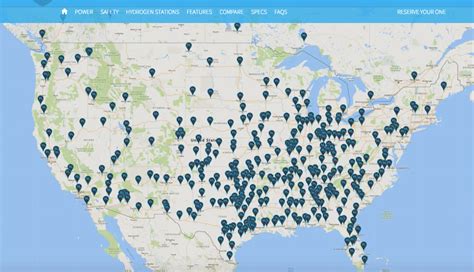 Hydrogen Gas Station Map