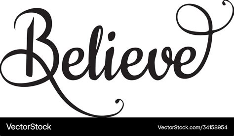 Believe Royalty Free Vector Image - VectorStock