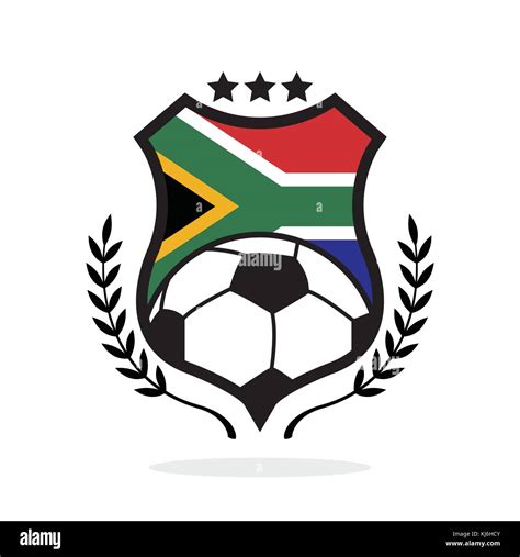 South Africa national flag football crest Stock Vector Image & Art - Alamy