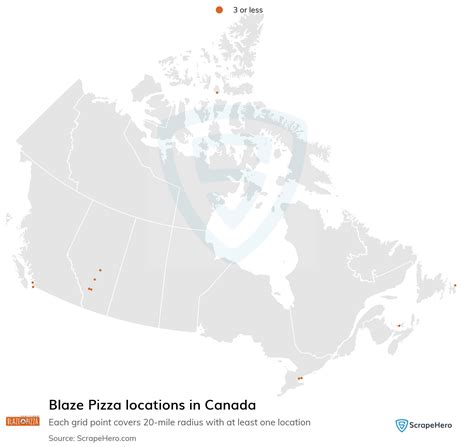 List of all Blaze Pizza restaurant locations in Canada - ScrapeHero ...