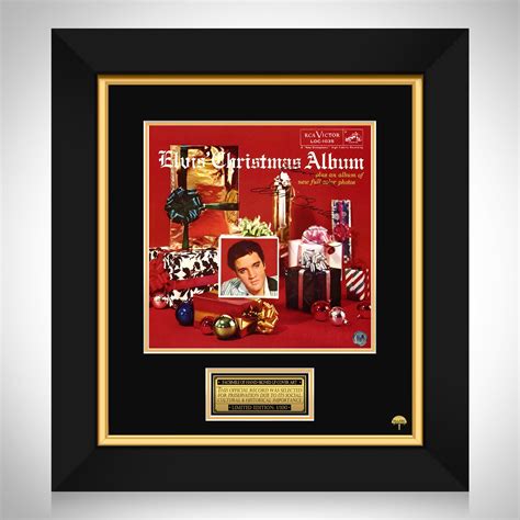 Elvis Presley - Elvis Christmas album LP Cover Limited Signature Edition Custom Frame | RARE-T