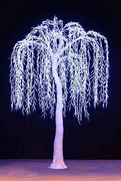 Outdoor white LED Willow Tree Lights