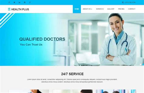 Healthcare Website Templates Free Download