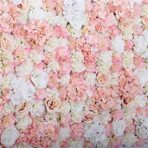 40x60cm Artificial Flower Panels Wedding Decoration Silk Flower Backdrop Champagne Rose Fake ...