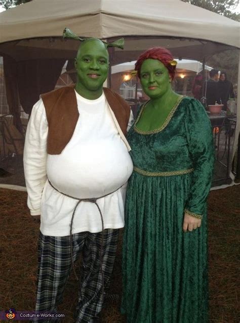 Shrek & Fiona - Halloween Costume Contest via @costumeworks Diy Couples Costumes, Couples Diy ...