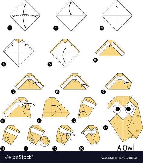 Origami Owl Diagram: Step-by-Step Guide to Folding a Majestic Origami ...