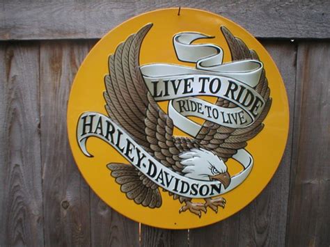 HARLEY DAVIDSON METAL TIN SIGN