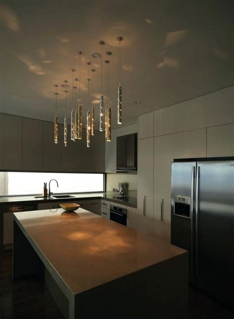 Pendant Light Kitchen Island Stylish Chrome Lamp Shades Modern | Modern kitchen lighting ...