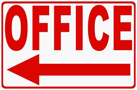 Office Sign w/ Choice of Directional Arrow - Walmart.com