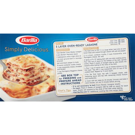 Barilla Oven-Ready Lasagne Noodles 9 oz | Shipt