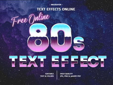 (FREE) ⍟ Free 80s Font [PSD File] - Photoshop Supply