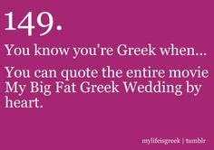 My big fat greek wedding