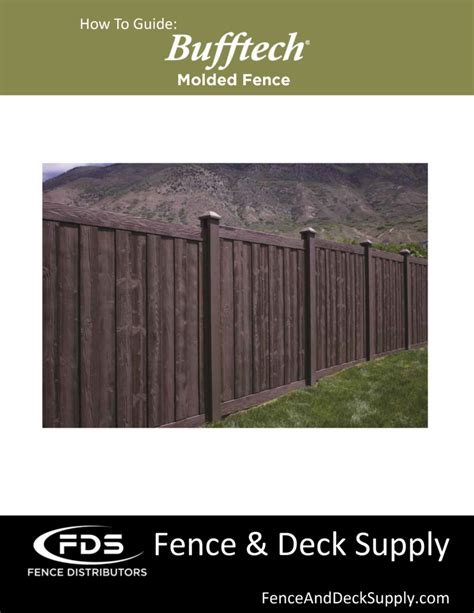 Resources Bufftech Fencing - Fence & Deck Supply