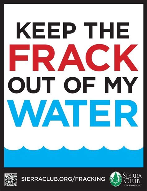 Sierra Club poster on hydrofracking | Protest signs, Love the earth ...