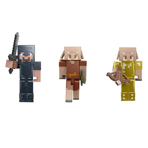 Mattel Minecraft Nether's Crimson Forest Conquest Story Pack with 3.25-in Mini Figures
