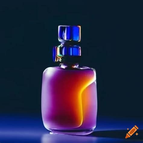 Glass bottle of designer perfume on Craiyon