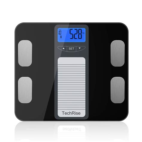 Buy Body Scale, TechRise Digital Body Bathroom Scales, Smart Weighing Scale, 10-User Auto Re ...