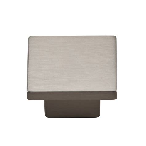 1-5/8'' Modern Square Cabinet Knob, Satin Nickel - Rockler