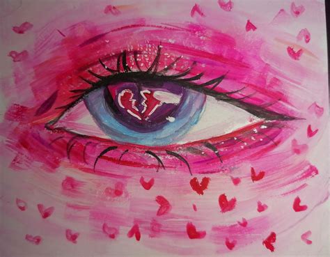 Broken heart. Art traditional by Leonchikart on DeviantArt