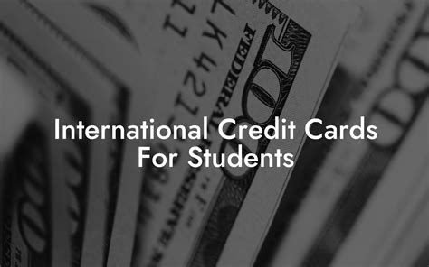 International Credit Cards For Students - Flik Eco