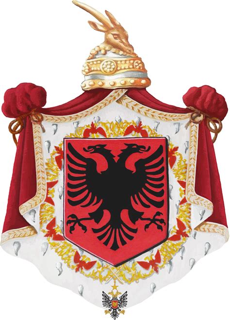 Coat of arms of the Kingdom of Albania (1929-39) - in the place of a ...