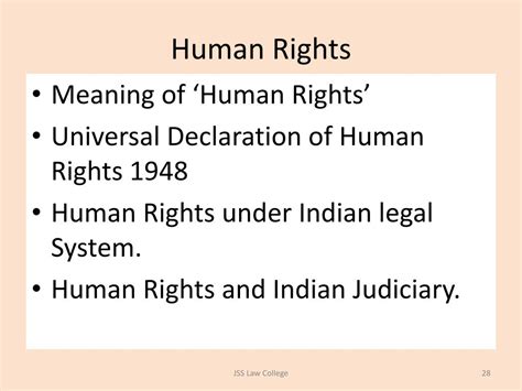 PPT - The Role of Judiciary in Protection and Promotion of Human Rights ...