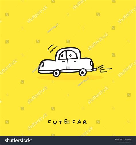 Cute Car Doodle Vector Cartoon Illustration Stock Vector (Royalty Free ...