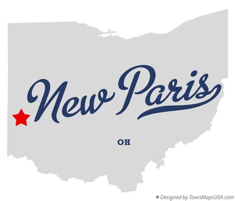 Map of New Paris, OH, Ohio