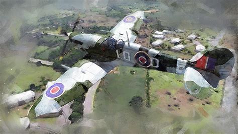 Supermarine Spitfire - 08 Painting by AM FineArtPrints