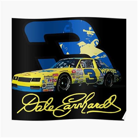 "Dale Sr #3 Retro Stock Car" Poster by FromThe8Tees | Redbubble