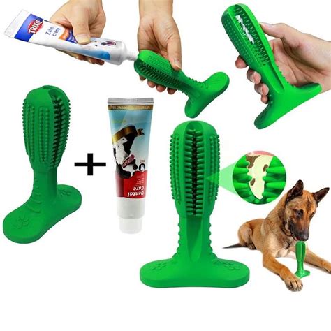 Pet toothbrush- Teeth cleaning chew toy for Dog, Cat | Dog teeth cleaning, Brushing dogs teeth ...