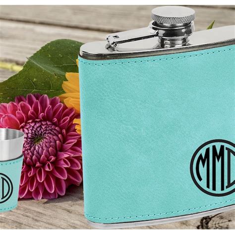 Monogram Flask - Etsy