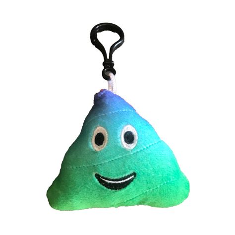 Rainbow Poo Emoji Keyring - Mojicon