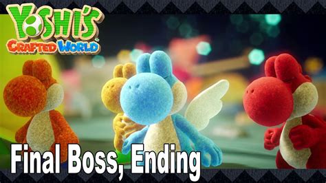 Yoshi's Crafted World - Final Boss, Ending and Credits [HD 1080P] - YouTube