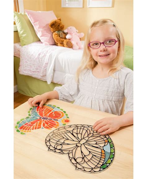 Melissa and Doug Melissa & Doug Stained Glass Made Easy Butterfly Set - Macy's