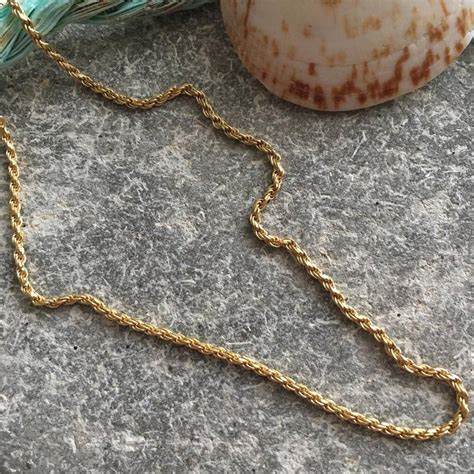 24 Ct Gold Vermeil Rope Chain Necklace By Elizabeth Raine Jewellery | notonthehighstreet.com