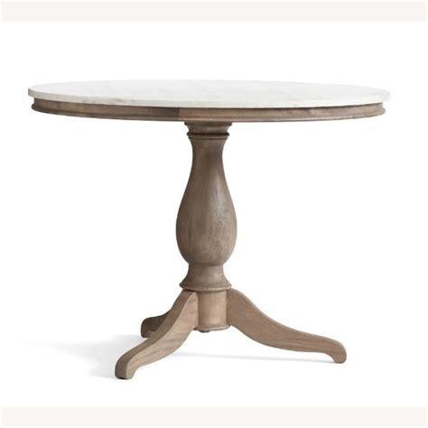 Pottery Barn Round Marble Dining Table (60" D) - AptDeco