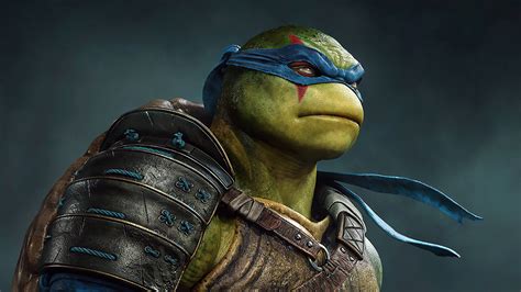 Download Ninja Turtle Leonardo Serious Wallpaper | Wallpapers.com