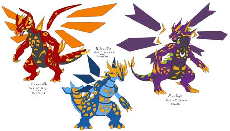 fakemon Legendary Dragons by Athena-Tivnan on DeviantArt