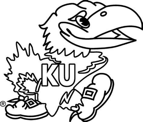 Jayhawk Clipart | Jayhawk art, Coloring pages, Clip art