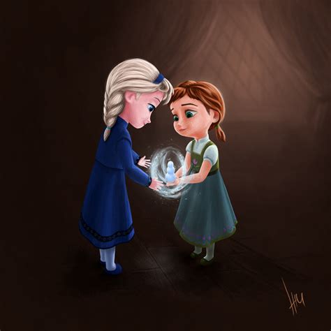 Young Elsa and Anna - frozen fan Art (37605150) - fanpop