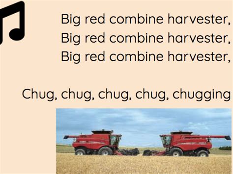 Big Red Combine Harvester ppt Powerpoint - EYFS and KS1 | Teaching ...