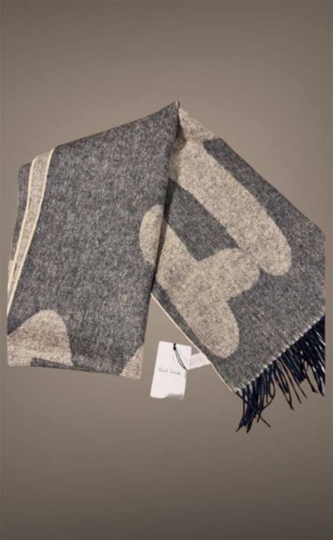 Paul Smith Black Label - Paul smith Paul’s large logo wool cashmere scarf - Scarf - Catawiki