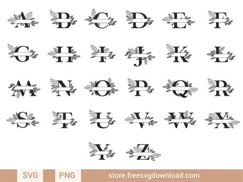 Monogram Alphabet, Circle Monogram, Floral Monogram, Monogram Fonts, Lettering Alphabet ...