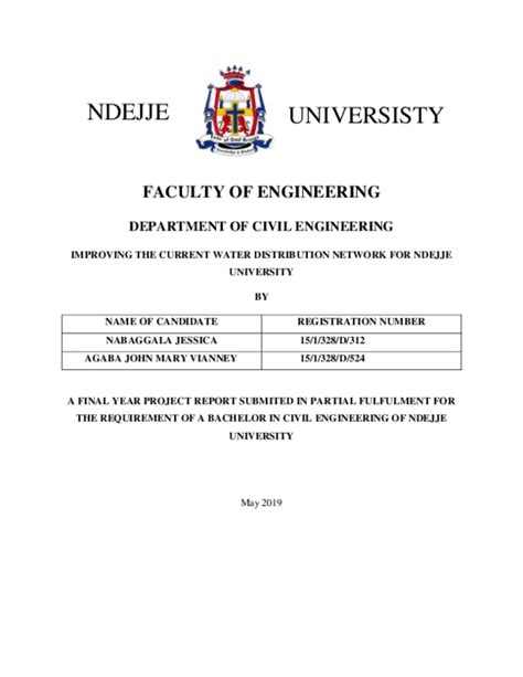 (PDF) INTEGRATING QGIS and EPANET RESEARCH AT NDEJJE UNIVERSITY UGANDA ...