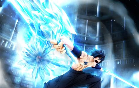 Wallpaper ice, weapons, anime, art, battle, guys, swords, fairy tail ...