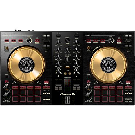 Pioneer DDJ-SB3-N Limited-Edition Gold Serato DJ Controller with Pad Scratch | Musician's Friend