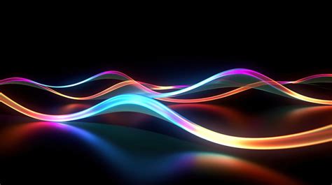 Emit 3d Illustration Of Laser Light Emitting A Curved Motion Background ...